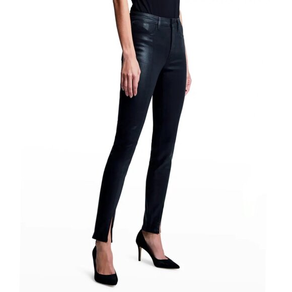 Jyothi High Waist Split Ankle Skinny Jeans L'AGENCE New Size M/L - Picture 3 of 8
